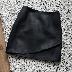 SOLD Club Monaco Faux Leather Skirt